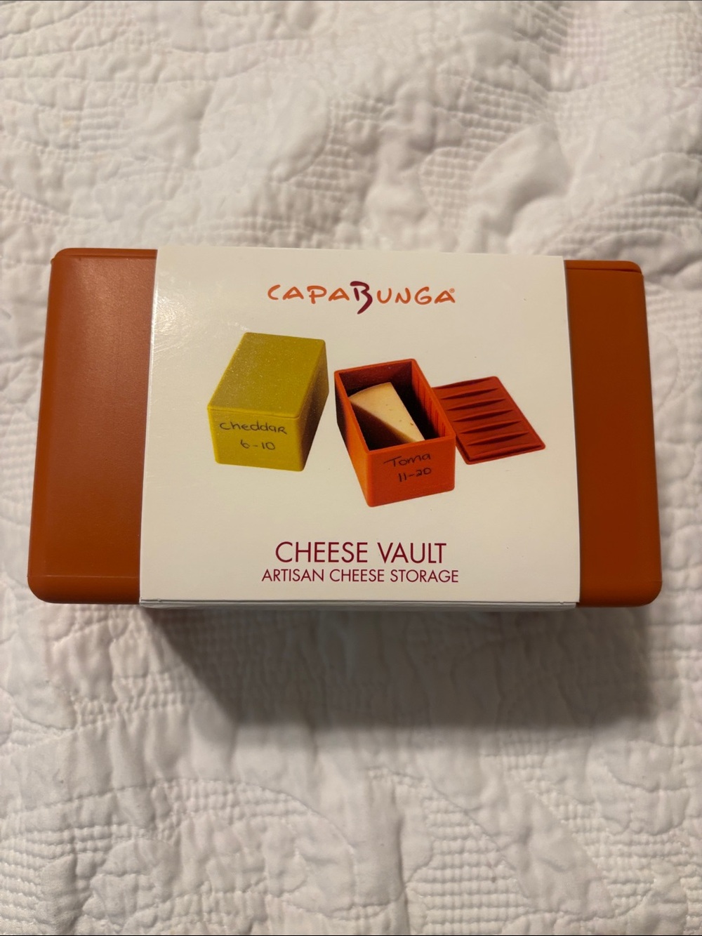 CapaBunga Orange Cheese Vault - Artisan Cheese Storage - Picture 4 of 5
